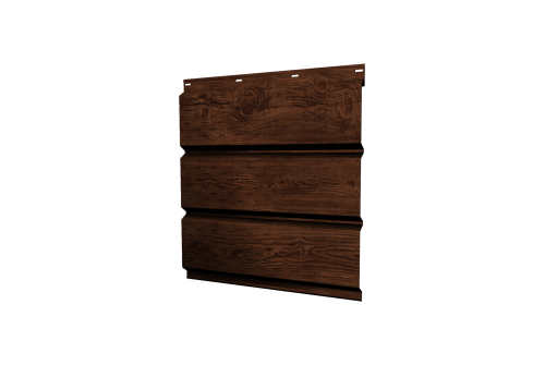 Софит металлический полная перфорация 0,45 Print Elite с пленкой Cherry Wood TwinColor