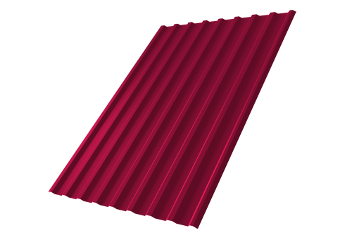 Профнастил С20R 0.45 PE RAL 3003 рубиново-красный