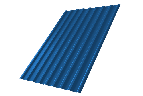 Профнастил С20R 0.45 PE RAL 5005 сигнальный синий