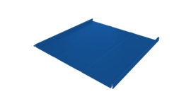 Фальц двойной стоячий Line Grand Line 0,5 Satin с пленкой на замках RAL 5005 сигнальный синий