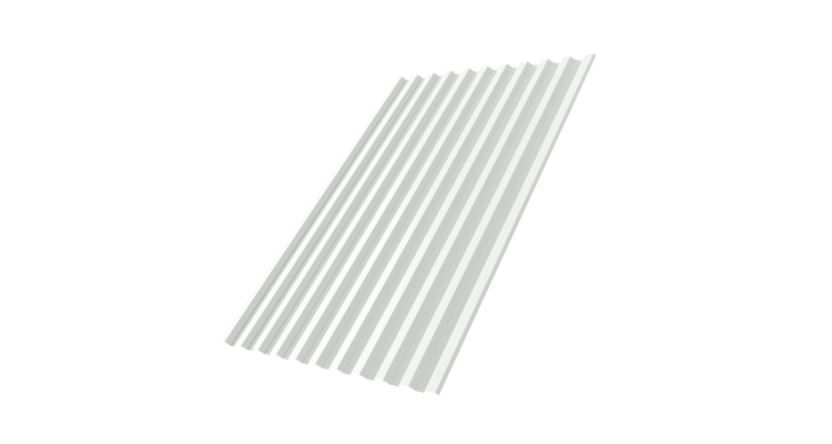 Профнастил С21R 0,7 PE RAL 9003 сигнальный белый