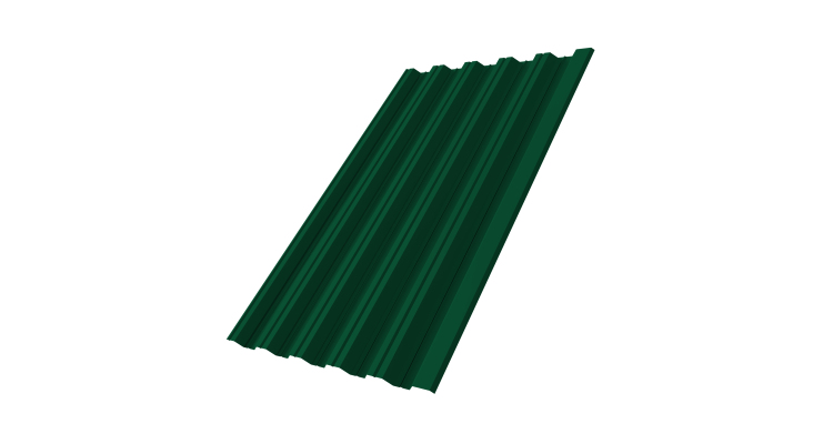 Профнастил НС35 R 0.45 PE RAL 6005 зеленый мох