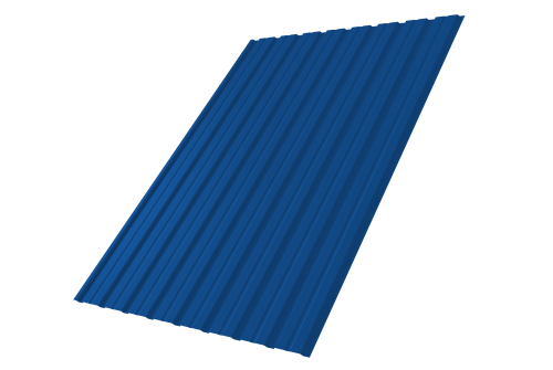 Профнастил С10B Дачный PE RAL 5005 сигнальный синий