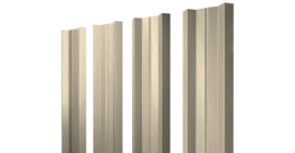 Штакетник М-образный А с прямым резом 0.45 Print Elite Milky Wood TwinColor