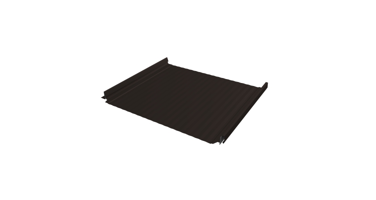 Кликфальц Pro Gofr Grand Line 0,5 GreenCoat Pural BT с пленкой на замках RR 32 темно-коричневый