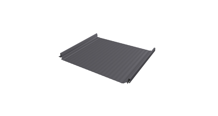 Кликфальц Pro Gofr Grand Line 0,45 Drap TX с пленкой на замках RAL 7004 сигнальный серый