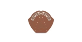 Коньковый торцевой элемент ПВХ универсальный Braas, коричневый