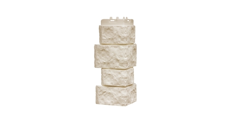 Угол GL Дикий камень Classic молочный