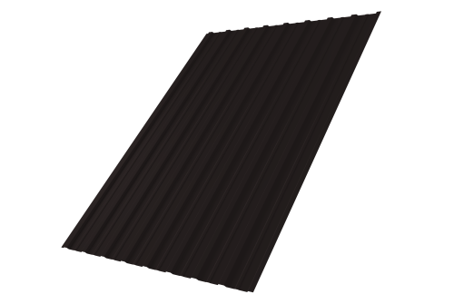 Профнастил С10A 0,45 PE-Double RAL 9005 черный