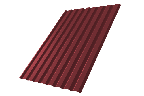 Профнастил С20A 0.45 Drap TX RAL 3005 красное вино