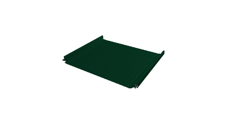 Кликфальц Pro Gofr Grand Line 0,5 PE с пленкой на замках RAL 6005 зеленый мох