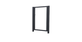 Калитка Жалюзи Texas 1.5х1 RAL 7024 без заполнения (ламель125 мм)