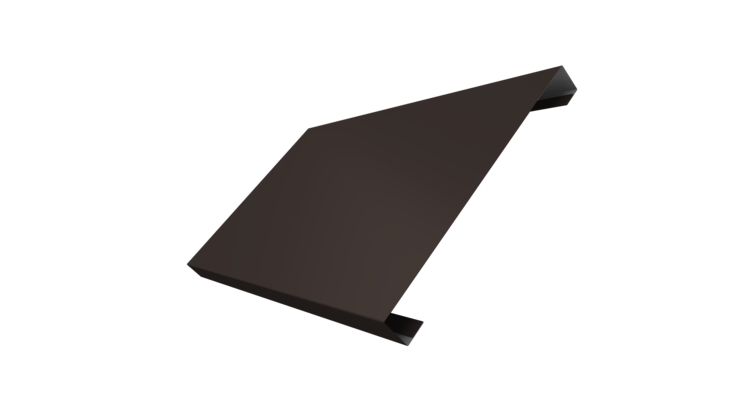 Ламель лицевая 200 забора жалюзи Texas 0.45 Drap TR с пленкой RR 32 темно-коричневый