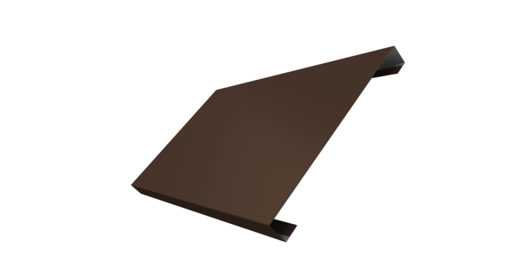 Ламель лицевая 200 забора жалюзи Texas 0.5 Atlas X с пленкой RAL 8017 шоколад