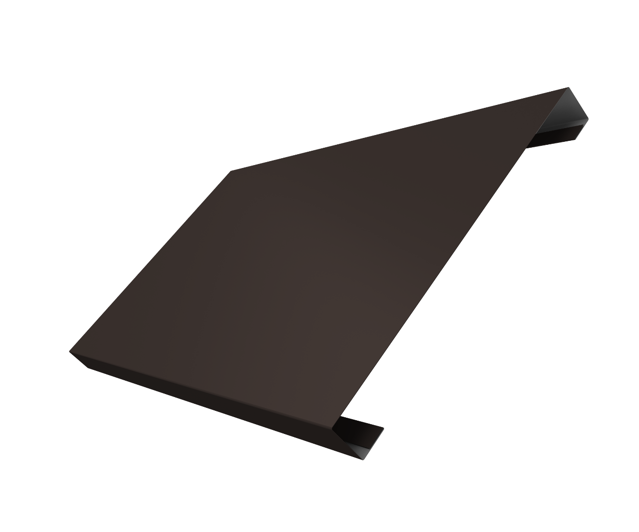 Ламель лицевая 200 забора жалюзи Texas 0.5 PurPro Matt 275 с пленкой RR 32 темно-коричневый