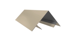 Планка угла внешнего составная верхняя 0,45 PE с пленкой RAL 1015 светлая слоновая кость (3м)