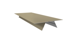 Планка стыковочная составная верхняя 0,45 PE с пленкой RAL 1014 слоновая кость (3м)