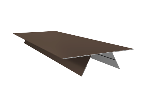 Планка стыковочная составная верхняя 0,45 Drap TX RAL 8017 шоколад (3м)