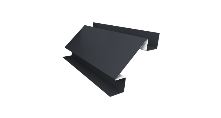 Угол внутренний сложный 75мм 0,5 Satin с пленкой RAL 7024 мокрый асфальт (3м)