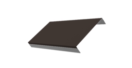 Ламель обратная 200 забора жалюзи Texas 0.5 PurLite Matt с пленкой RR 32 темно-коричневый