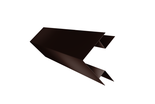 Угол внешний сложный 75х75 0,45 Drap TwinColor RAL 8017 шоколад (2м)