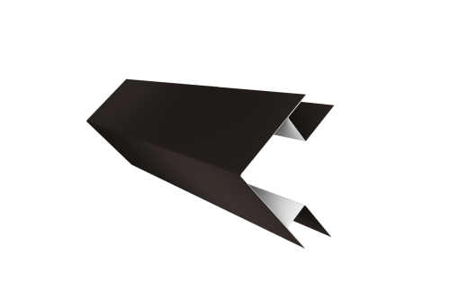 Угол внешний сложный 75х75 0,5 Satin Matt RR 32 темно-коричневый (2м)