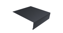 Планка лобовая/околооконная простая 190х50 0,45 Drap TwinColor RAL 7024 мокрый асфальт (3м)