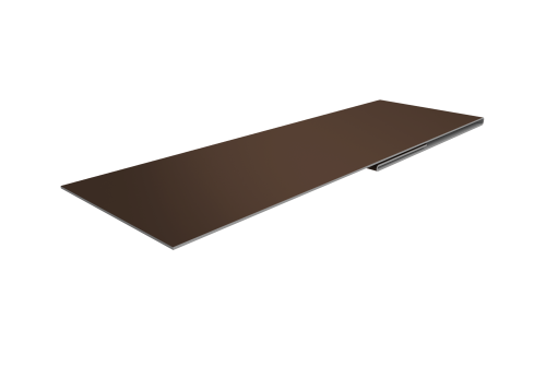 Планка финишная 48х25 0,45 Drap TX RAL 8017 шоколад (3м)