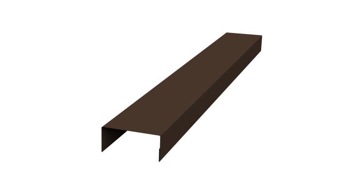 Крышка 45х20 жалюзи Texas 0,7 PE RAL 8017 шоколад (3м)