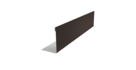 Нащельник 125 Texas 25х35 0,5 Rooftop Бархат RR 32 темно-коричневый (L1,8)