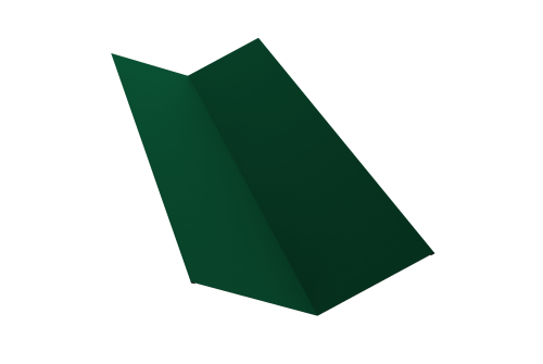 Планка ендовы верхней 145х145 0,45 Drap TX RAL 6005 зеленый мох (2м)
