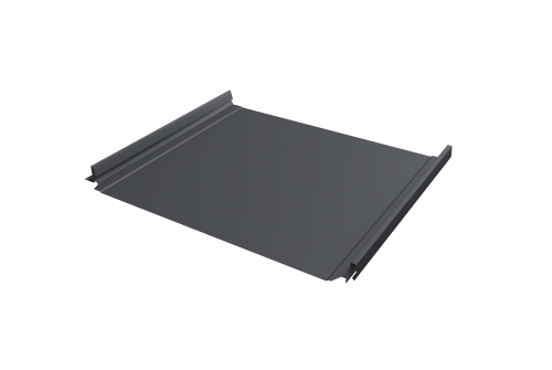 Кликфальц Pro Grand Line 0,5 PE с пленкой на замках RAL 7024 мокрый асфальт