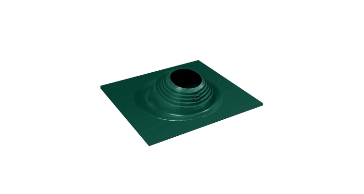 Проходной элемент MF CN угловой №6 (200-280мм) +240 силиконовый (металлический окрашенный фланец) зеленый