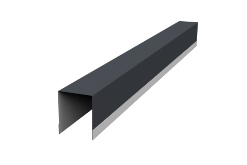 Планка опорная составная внутренняя для забора жалюзи Palermo 0,45 Drap RAL 7024 мокрый асфальт (1,8м)