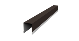 Планка опорная составная внутренняя для забора жалюзи Palermo 0,45 Drap ST RR 32 темно-коричневый (1,8м)