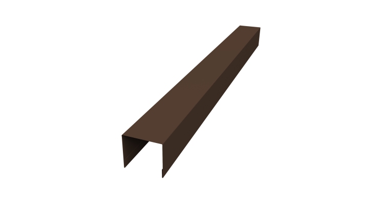 Стойка боковая крепежная для забора жалюзи Palermo 0,45 Drap-double TX RAL 8017 шоколад (1,8м)