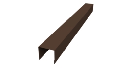 Стойка боковая крепежная для забора жалюзи Palermo 0,45 PE-Double RAL 8017 шоколад (1,8м)