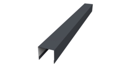 Стойка боковая крепежная для забора жалюзи Palermo 0,5 Drap RAL 7024 мокрый асфальт (1,8м)