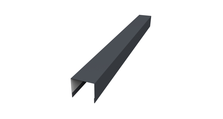 Стойка боковая крепежная для забора жалюзи Palermo 0,5 Drap RAL 7024 мокрый асфальт (2м)