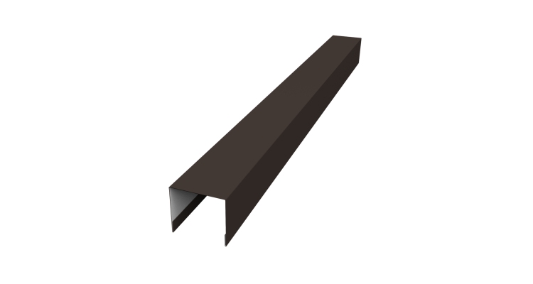 Стойка боковая крепежная для забора жалюзи Palermo 0,5 Drap RR 32 темно-коричневый (2м)