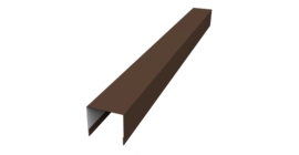 Стойка боковая крепежная для забора жалюзи Palermo 0,5 Atlas X RAL 8017 шоколад (2,5м)