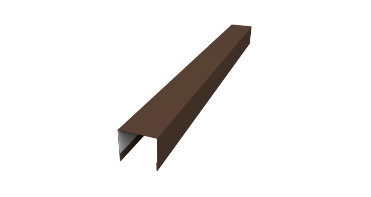 Стойка боковая крепежная для забора жалюзи Palermo 0,5 PurPro Matt 275 RAL 8017 шоколад (2,5м)