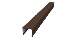 Стойка боковая крепежная для забора жалюзи Palermo 0,5 Drap RAL 8017 шоколад (3м)