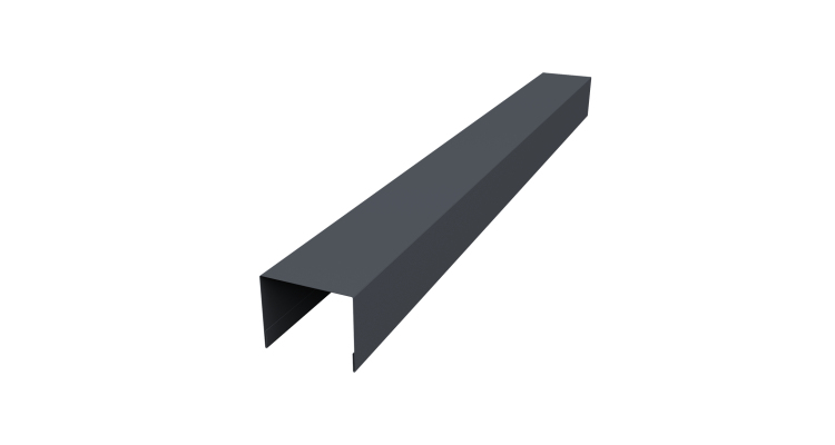 Крышка жалюзи Palermo 0,45 Drap TwinColor RAL 7024 мокрый асфальт (2м)