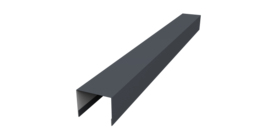 Крышка жалюзи Palermo 0,5 PurLite Matt RAL 7024 мокрый асфальт (2,5м)