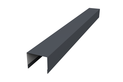 Крышка жалюзи Palermo 0,5 Rooftop Бархат RAL 7024 мокрый асфальт (2,5м)