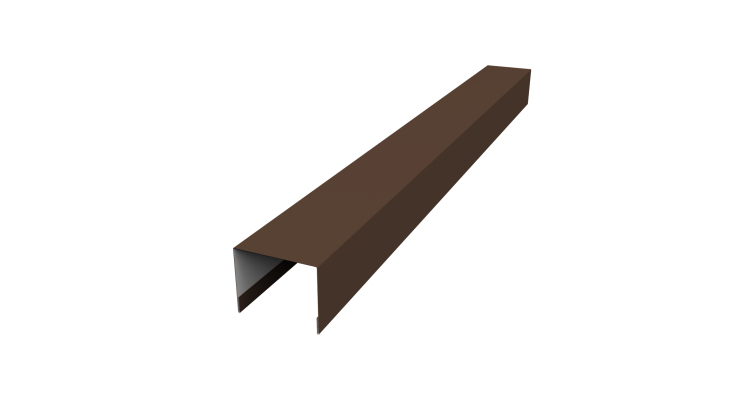 Крышка жалюзи Palermo 0,5 Satin Matt TX RAL 8017 шоколад (2,5м)