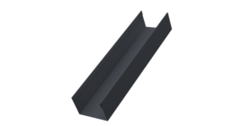 Стойка жалюзи Milan,Tokyo 0,45 Drap-double TX RAL 7024 мокрый асфальт (2,5м)