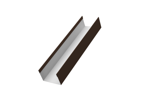 Стойка жалюзи Milan,Tokyo 0,5 Satin RAL 8017 шоколад (2,5м)