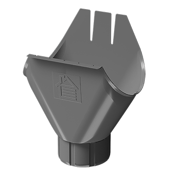 Водосточная воронка желоба Stal Standard, темно-серый